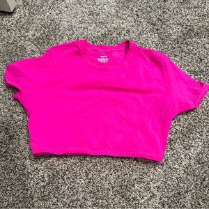 Hot Pink Skims Cropped Top - Medium
